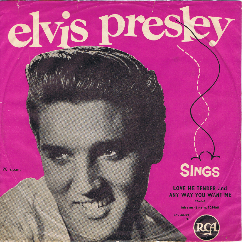 NZ Elvis RCA pink picture sleeve