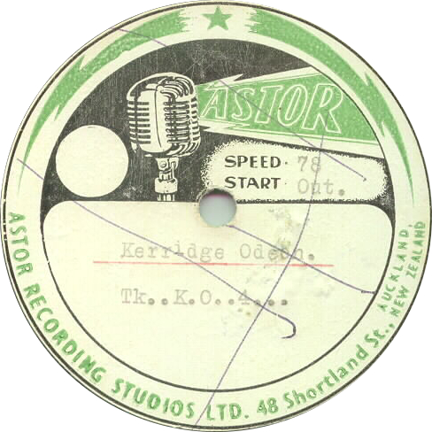 Record label
Astor Recording Studios
Kerridge Odeon