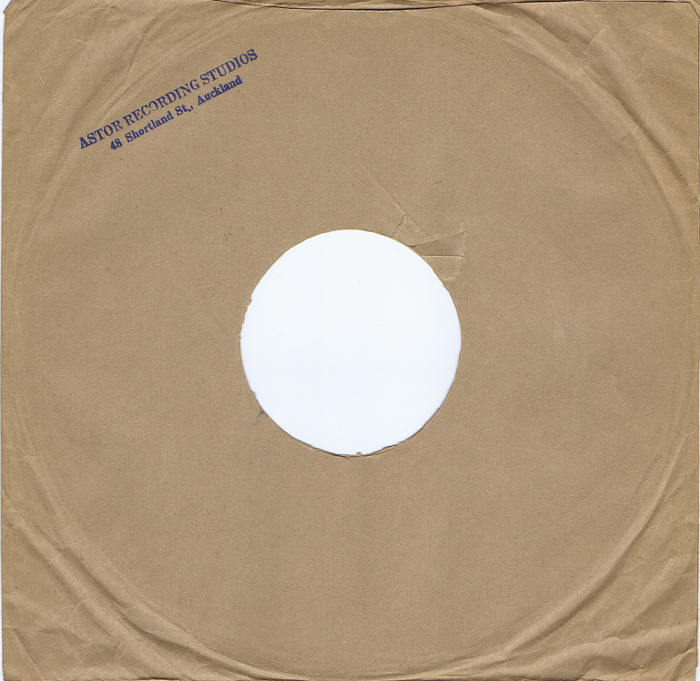 Record Sleeve
Astor Recording Studio
Auckland