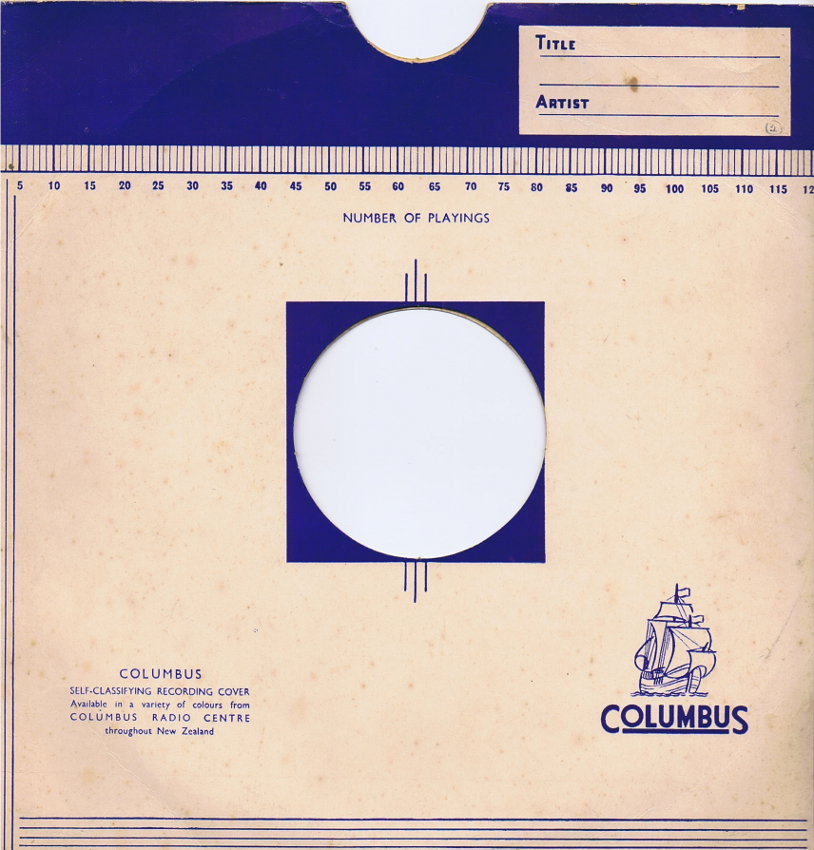 Record Sleeve
Columbus Radio Centre Ltd