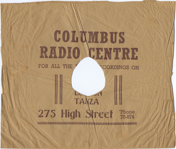 Record Sleeve
Columbus Radio Centre Ltd