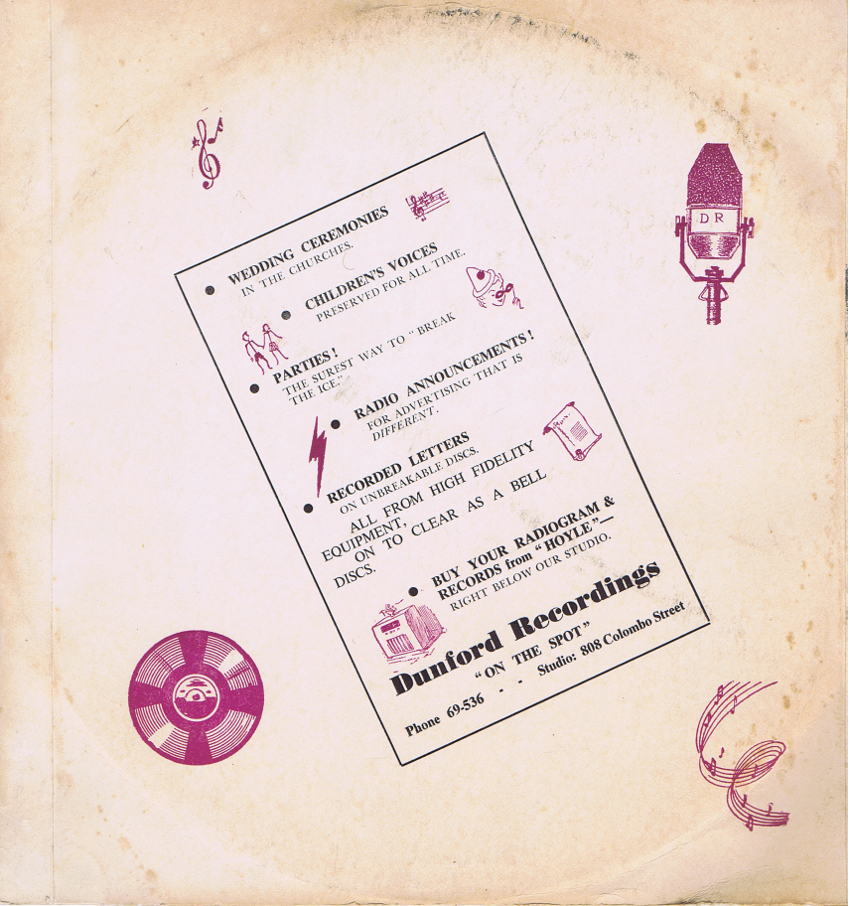 Record Sleeve
Dunford Recordings
Christchurch