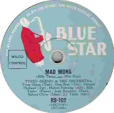 Blue Star 78rpm label