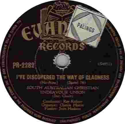 Evangel 78rpm label