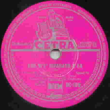 Cetra 78rpm label
