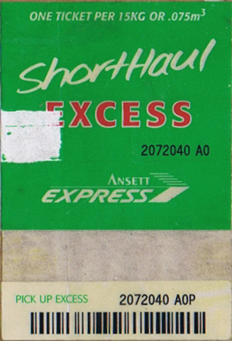 ansett express excess