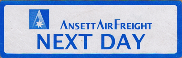 ansett air freight next day label