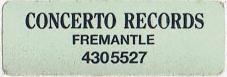 Concerto records fremantle