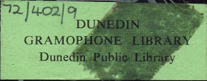 dunedin gramophone library